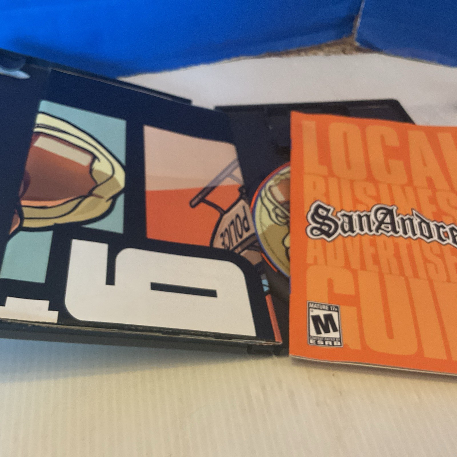 Grand Theft Auto: San Andreas Sony PlayStation 2 PS2 Complete with Map + Poster