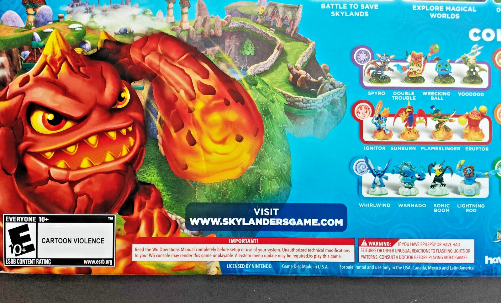Skylanders Spyro’s Adventure Starter Pack Nintendo Wii, Activision 2011 Used