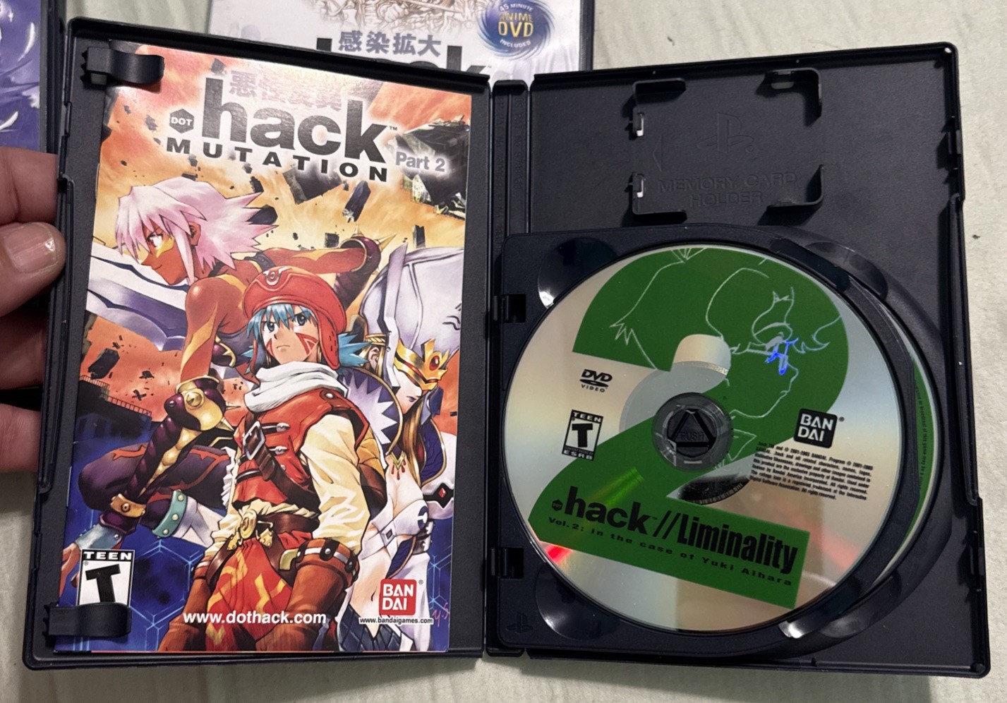 DOT .hack Infection Mutation Outbreak Part 1 2 3 PS2 ALL CIB w/ DVD EUC Tested