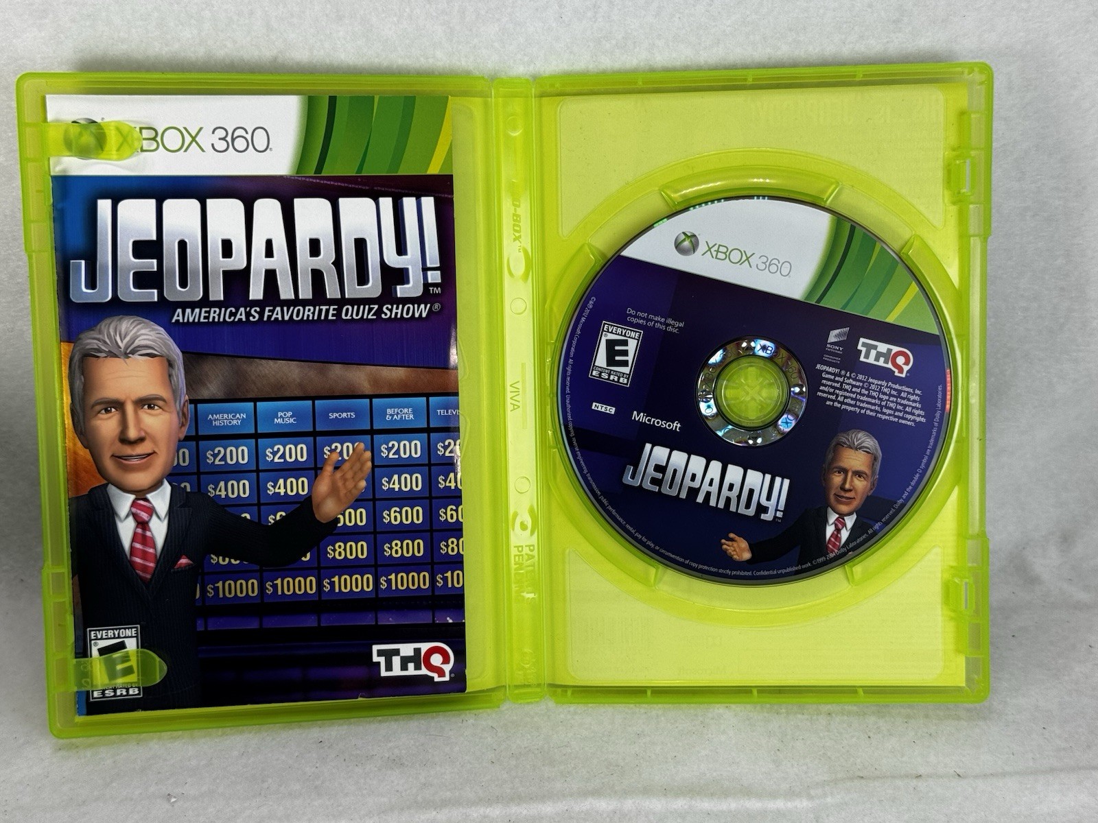 Jeopardy (Microsoft Xbox 360, 2012) CIB Complete