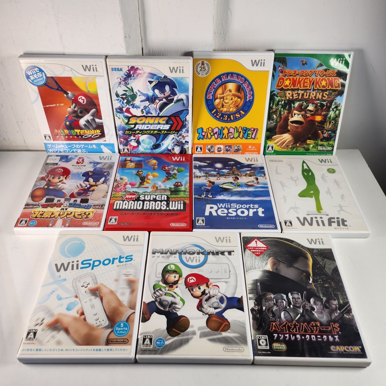 Lot 11x Japanese Nintendo Wii Video Games Jap Jp Ntsc-j