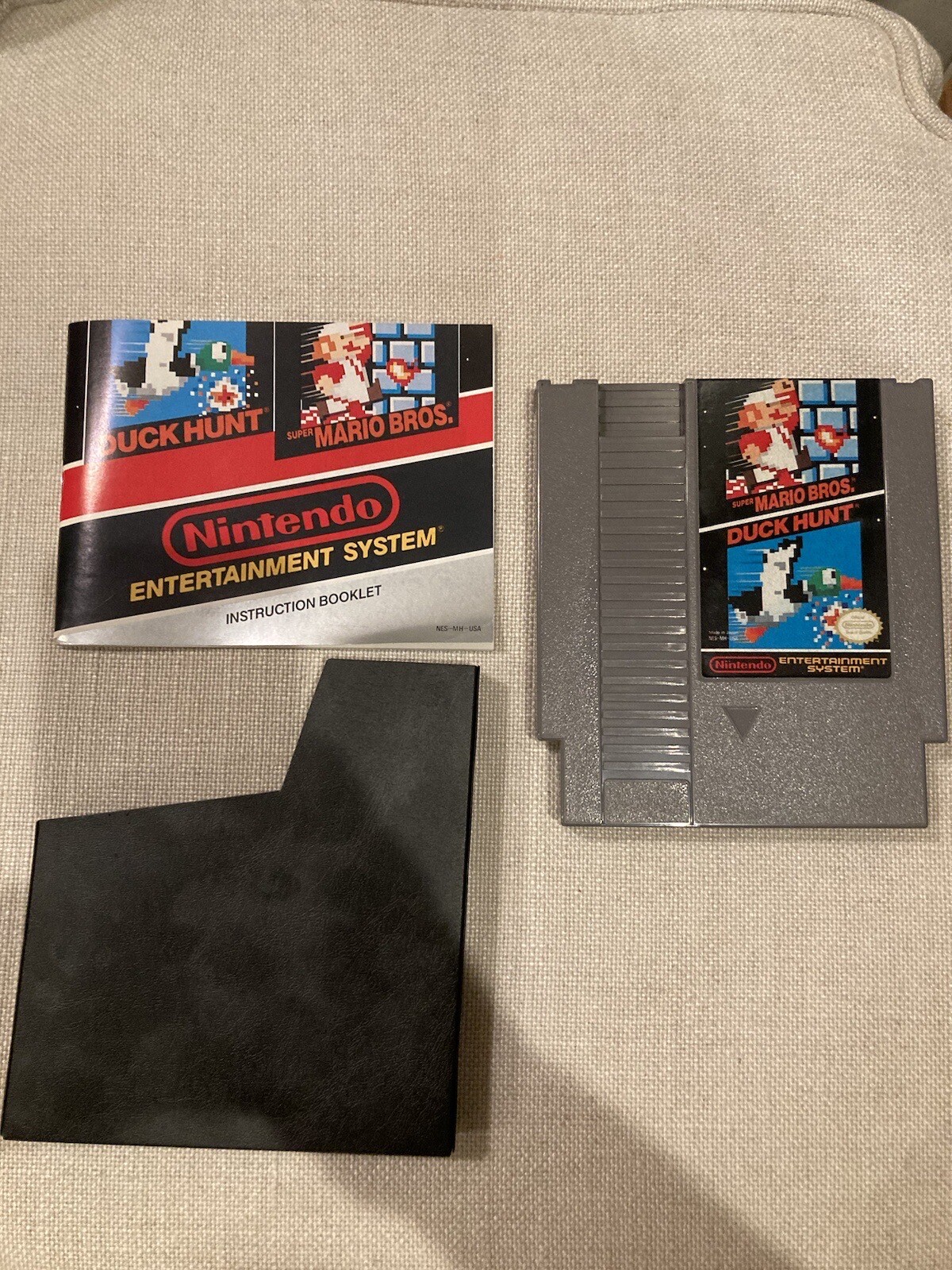 Super Mario Bros. / Duck Hunt ( Nintendo NES , 1985) Game & Manual EUC