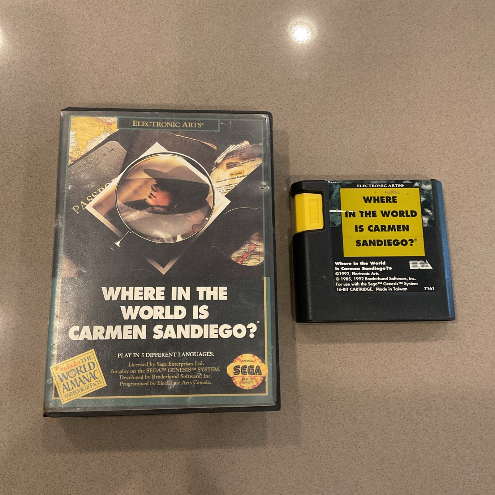 Sega Genesis Where In The World Is Carmen Sandiego? No Manual