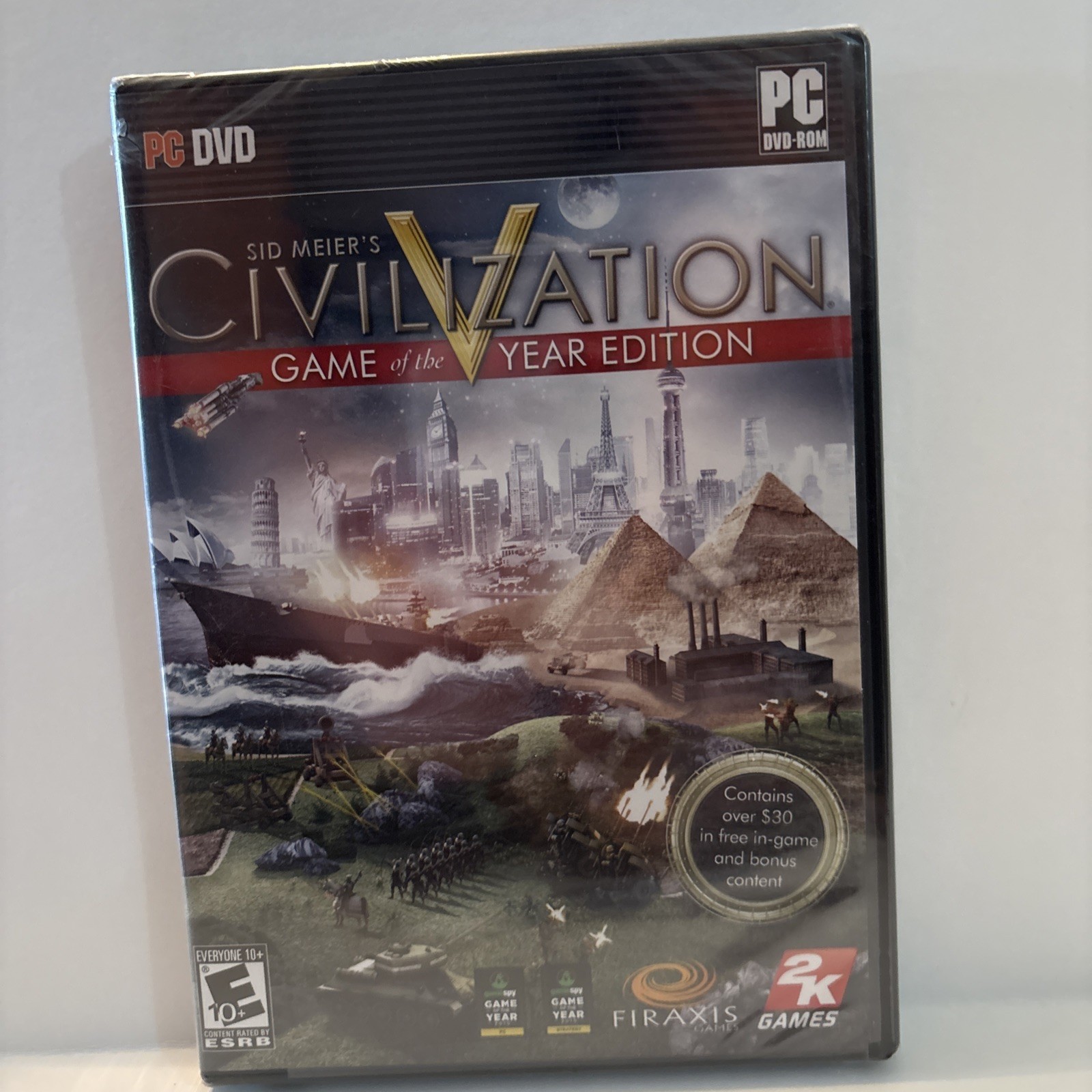 Civilization V PC DVD ROM Game Of The Year Edition New Sealed U.S. Shipper