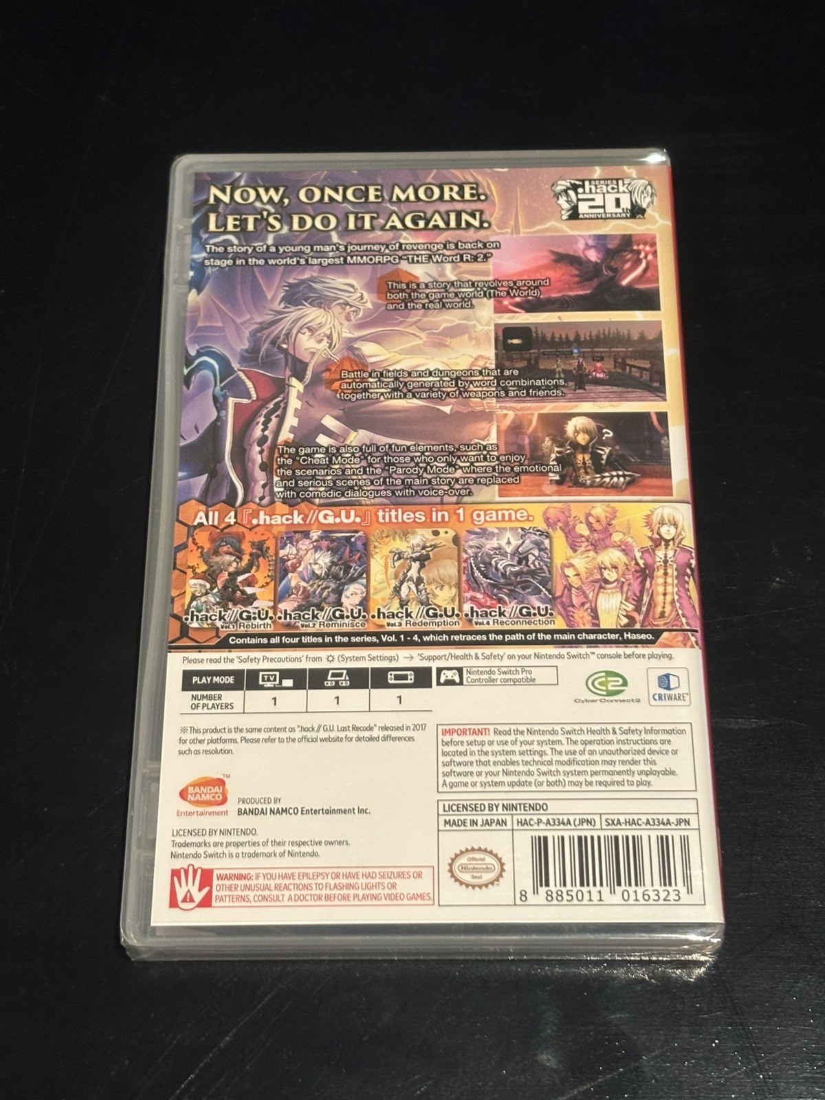 .Hack G.U. Last Recode – Nintendo Switch – Asian English – new sealed