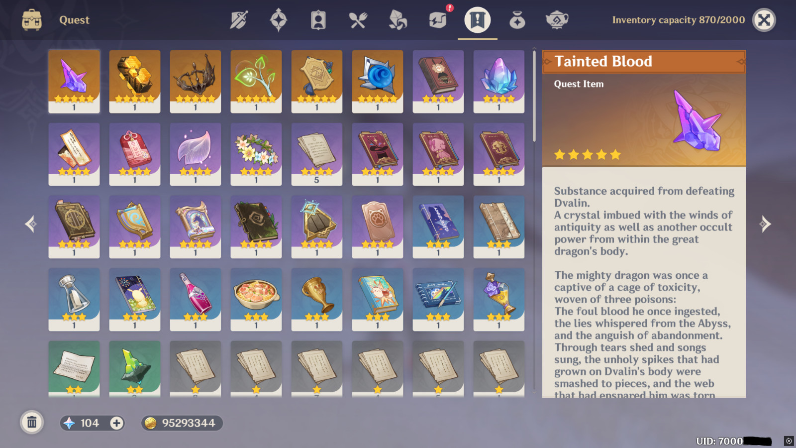 Genshin Impact AR60 [EU] Day 1 OG account w/ Festering Desire + TONS WELL BUILD!
