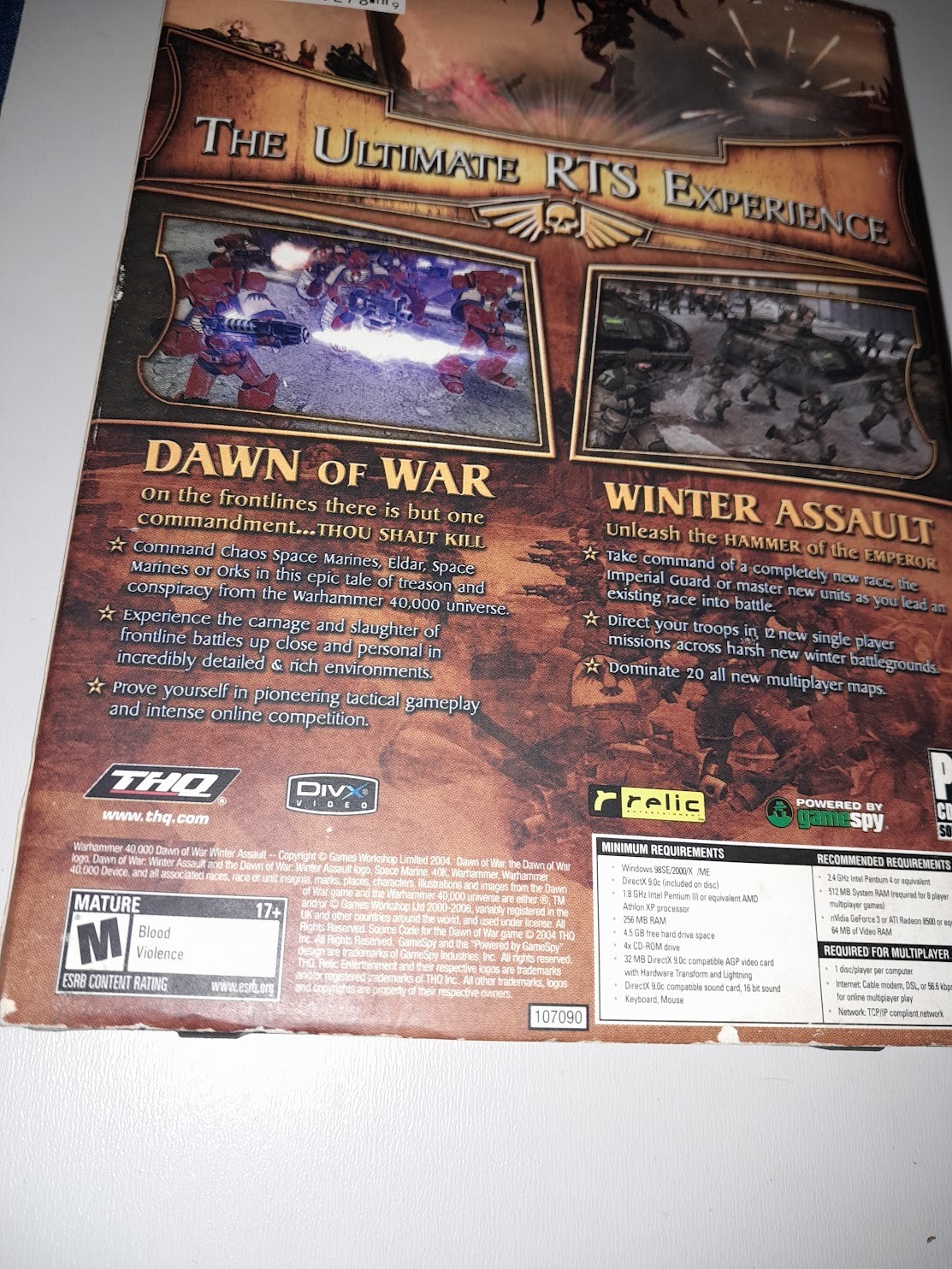 Dawn of War Gold Edition PC Game Rated M CD-Rom THQ Games 2004