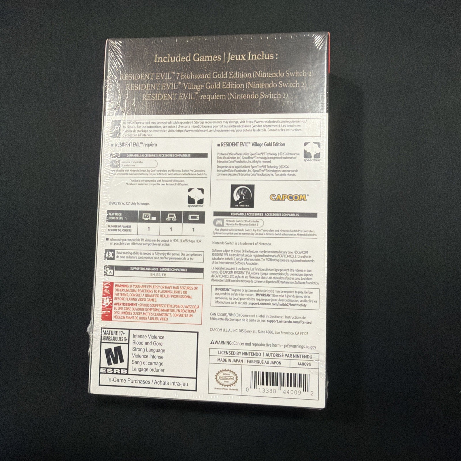 Resident Evil Generation Pack Nintendo Switch 2 – Game Key Card – Brand New!