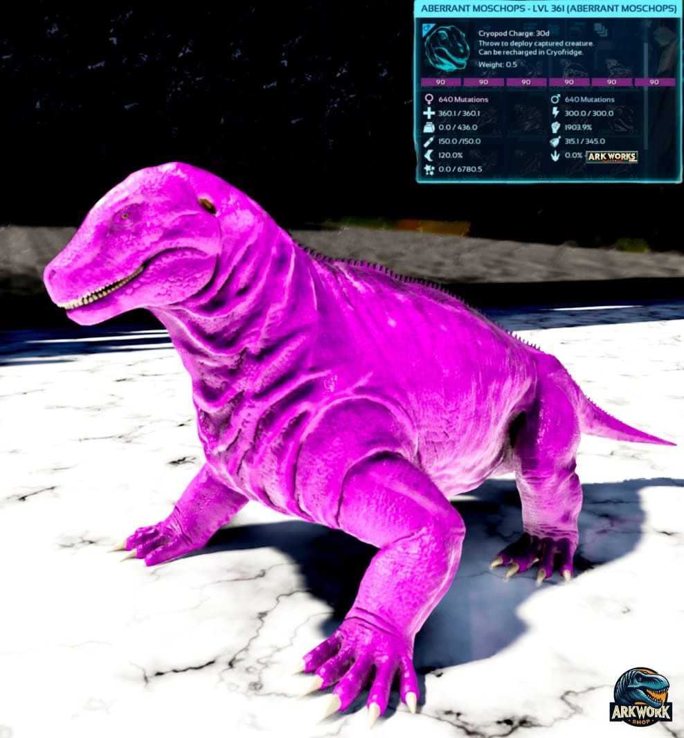🦖ARK Survival Ascended Moschops New Top Stats PVE PS5/XBOX/PC