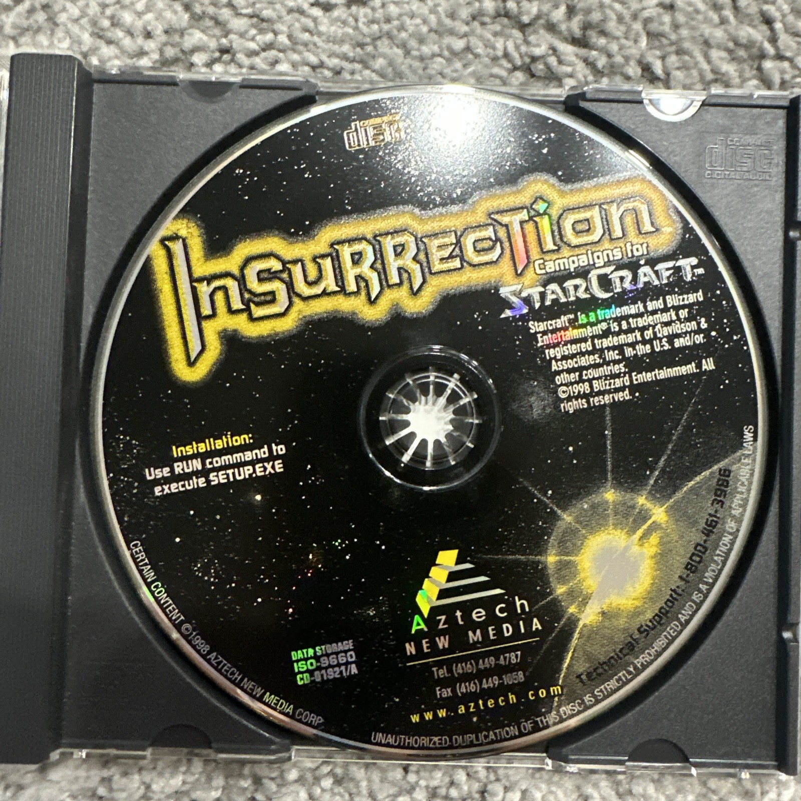 Insurrection: Campaigns for StarCraft PC 1998 CD-Rom Windows