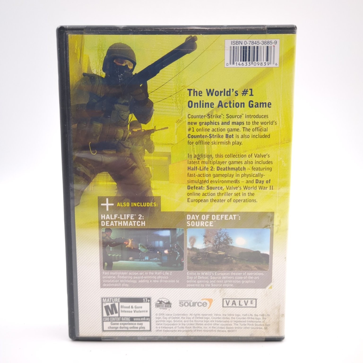 Counter-Strike: Source PC Video Game w/ Half-Life 2 Deathmatch & DoD Source
