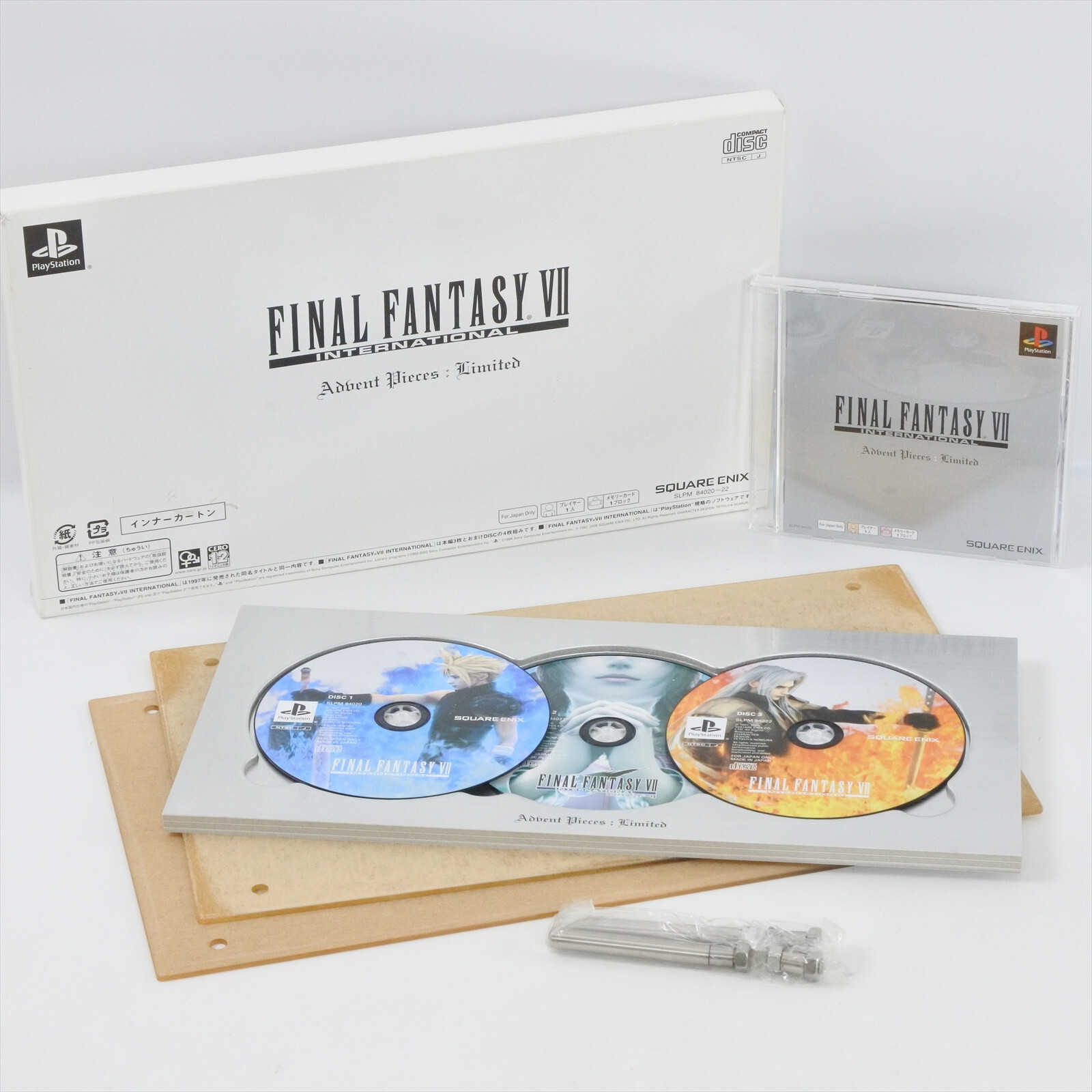 FINAL FANTASY VII 7 International Adbent Pieces Limited PS1 Playstation 2208 p1