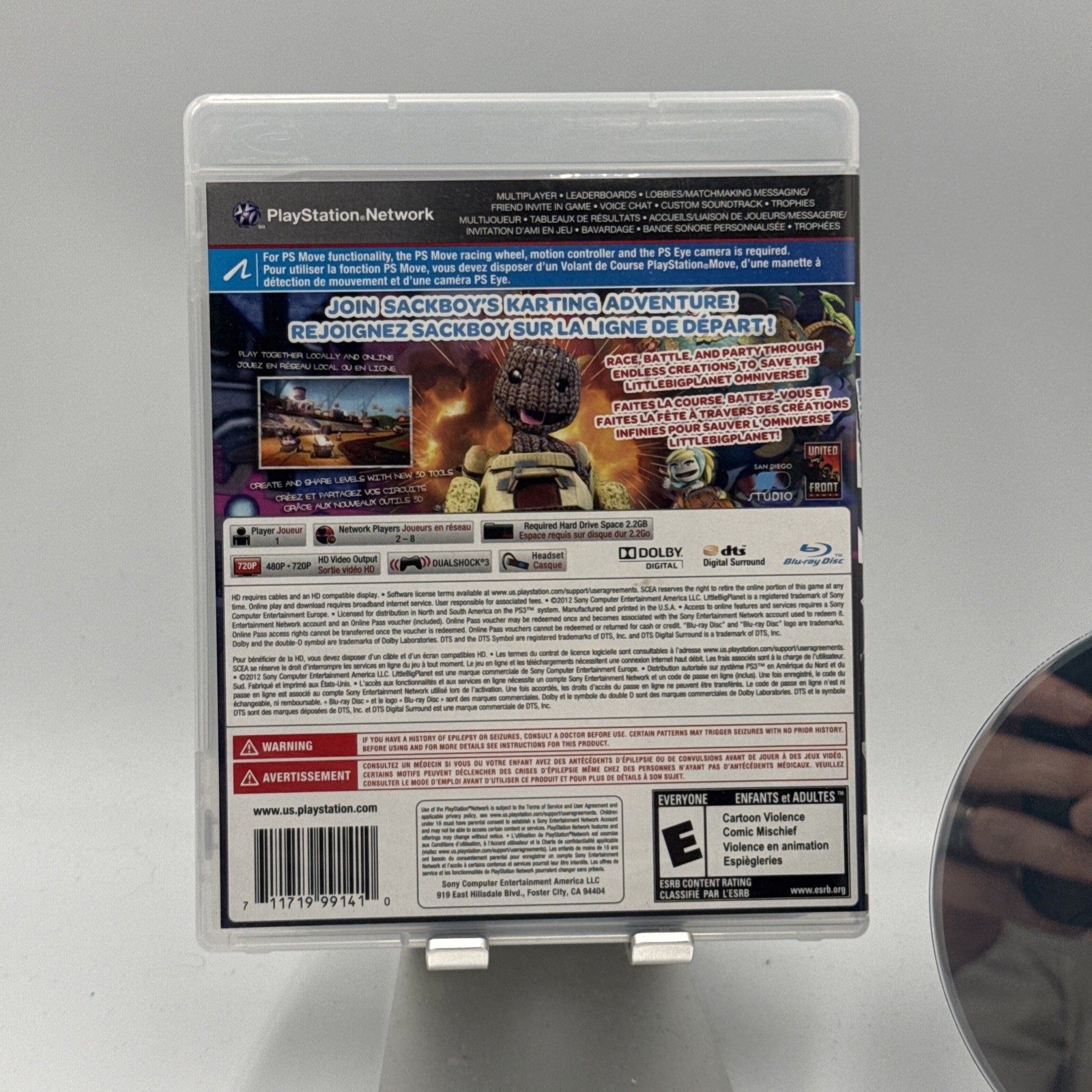 Little Big Planet Karting (Sony PlayStation 3, PS3 2012) Tested & Working