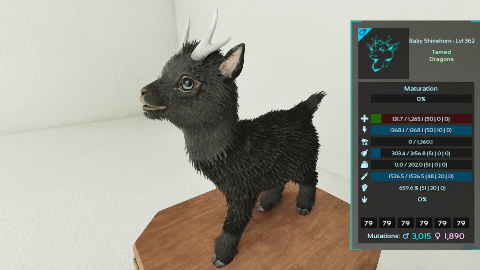 🔥ARK Survival Ascended OFFICIAL PVE – SHINEHORN SOLID TOP STATS