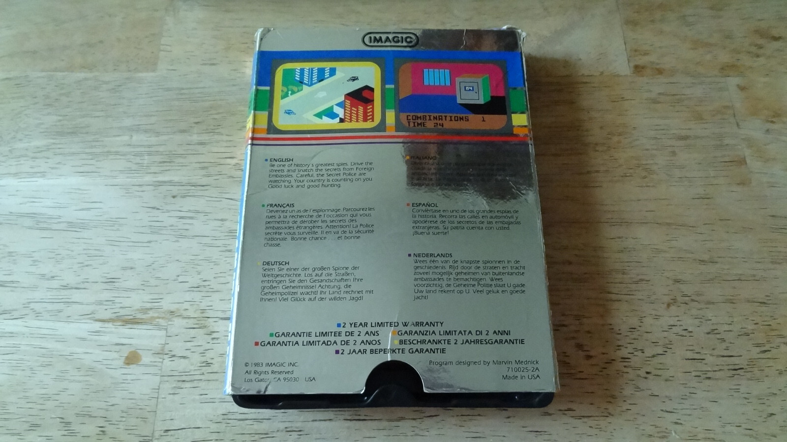 INTELLIVISION IMAGIC SAFECRACKER INTERNATIONAL BOXED
