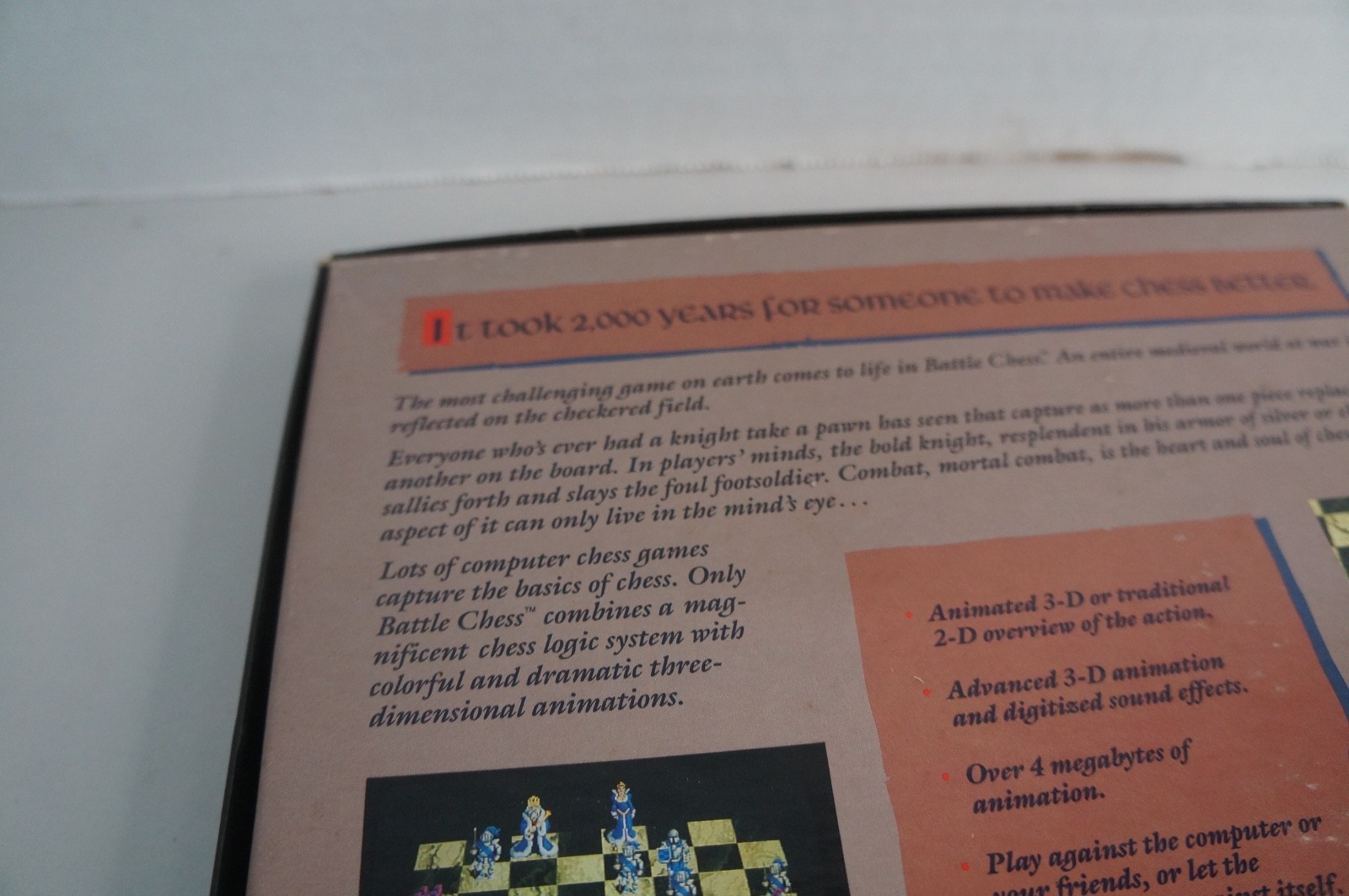 Battle chess (interplay Commodore 64/128 1988) In Big Box With Manual