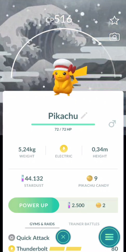 PTC – Shiny Pikachu Lyra’s Hat Male- Kalos GO Tour 2026 Background