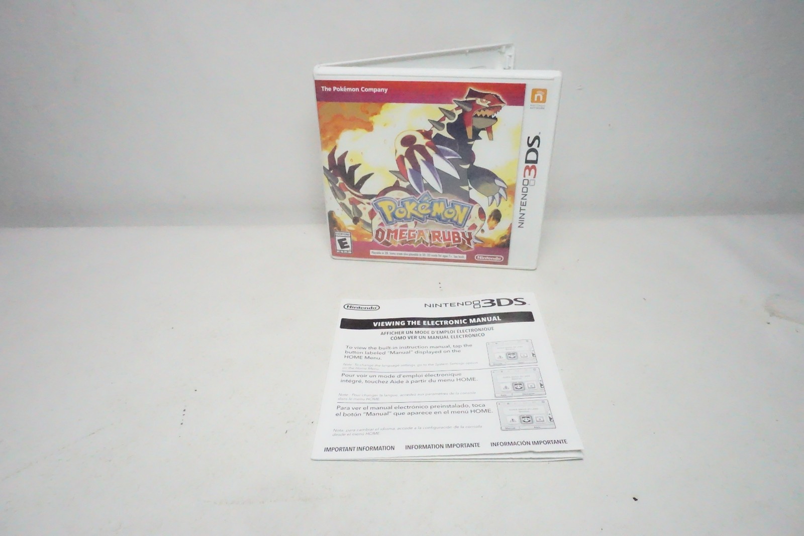 Pokemon Omega Ruby World Edition 3DS Authentic Case
