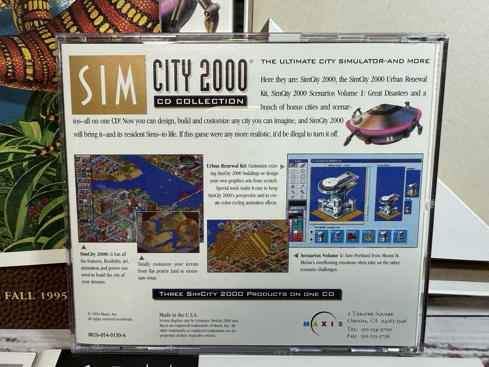Maxis Sim City 2000 CD Collection PC /Windows Big Box Set – Mint CD and Manuals