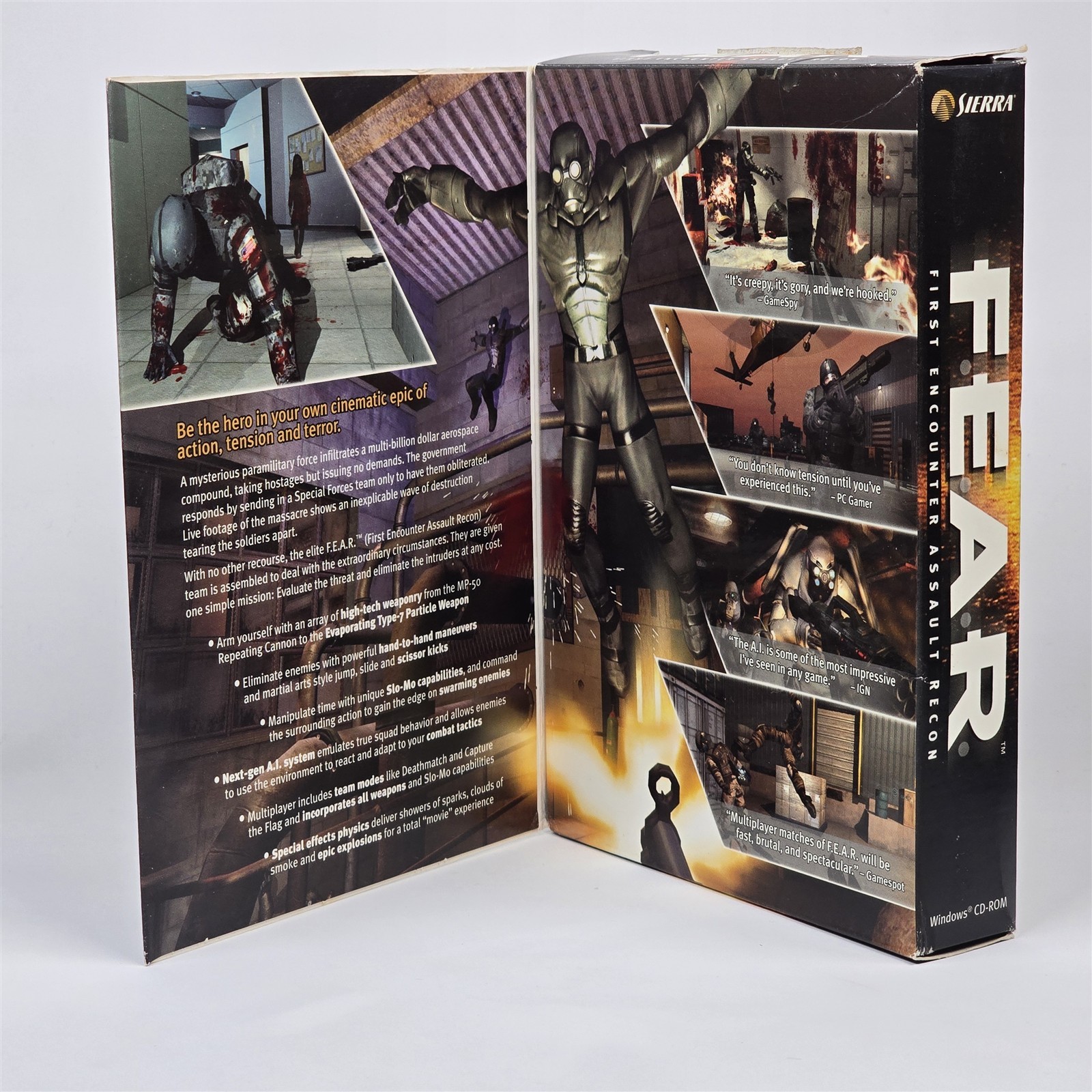 F.E.A.R. FEAR (PC CD-ROM) Small Box CIB COMPLETE with Key