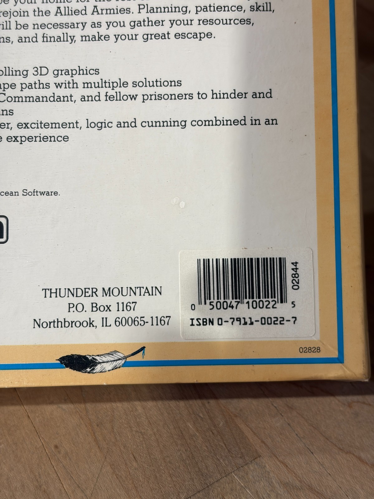 The Great Escape for Commodore 64 by Ocean Software / Thunder Mountain – SEALED