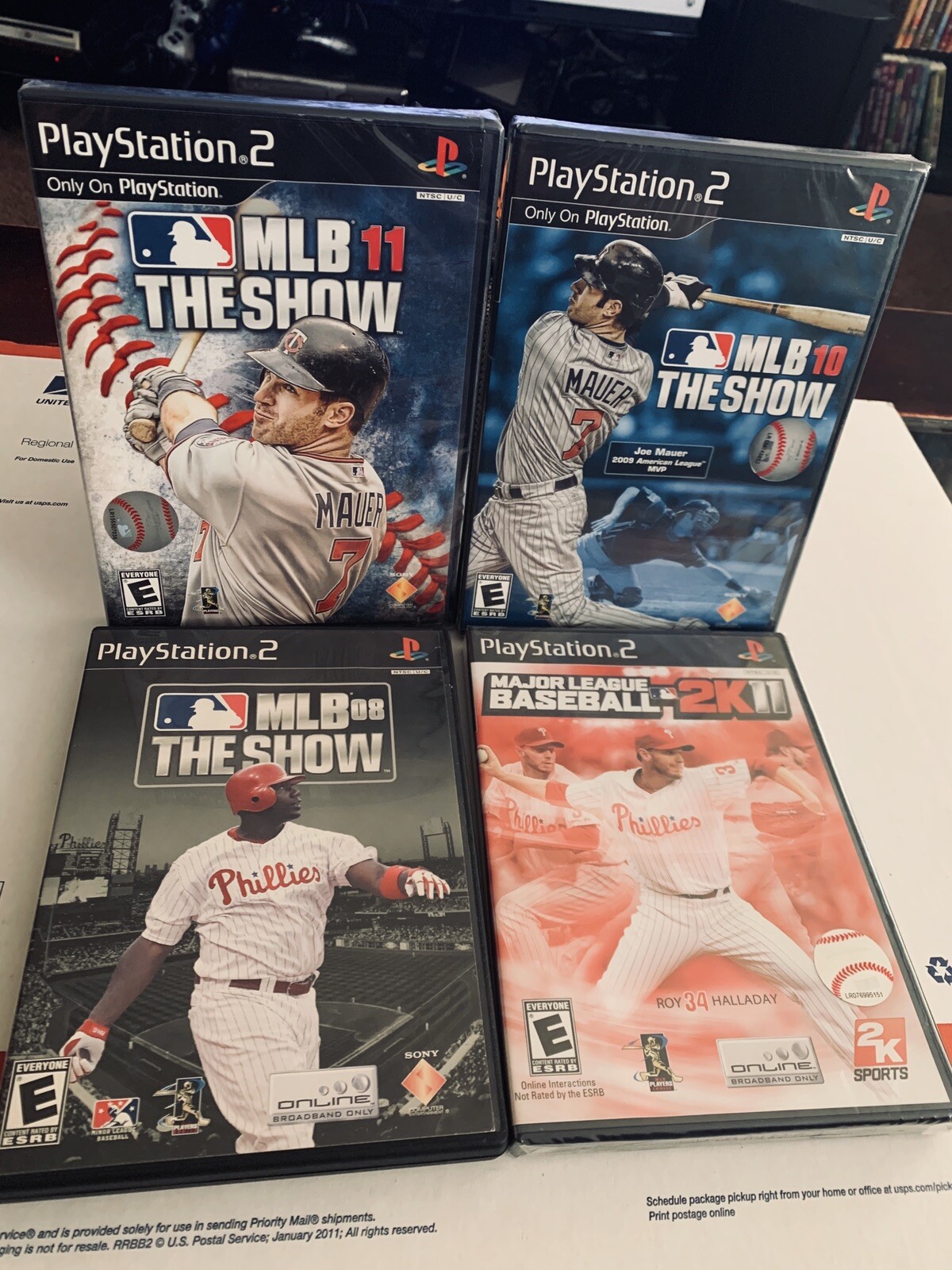 MLB The Show 08, 10, 11 & 2K11 (PlayStation 2, PS2 2011) Sealed 4 Game LOT!!