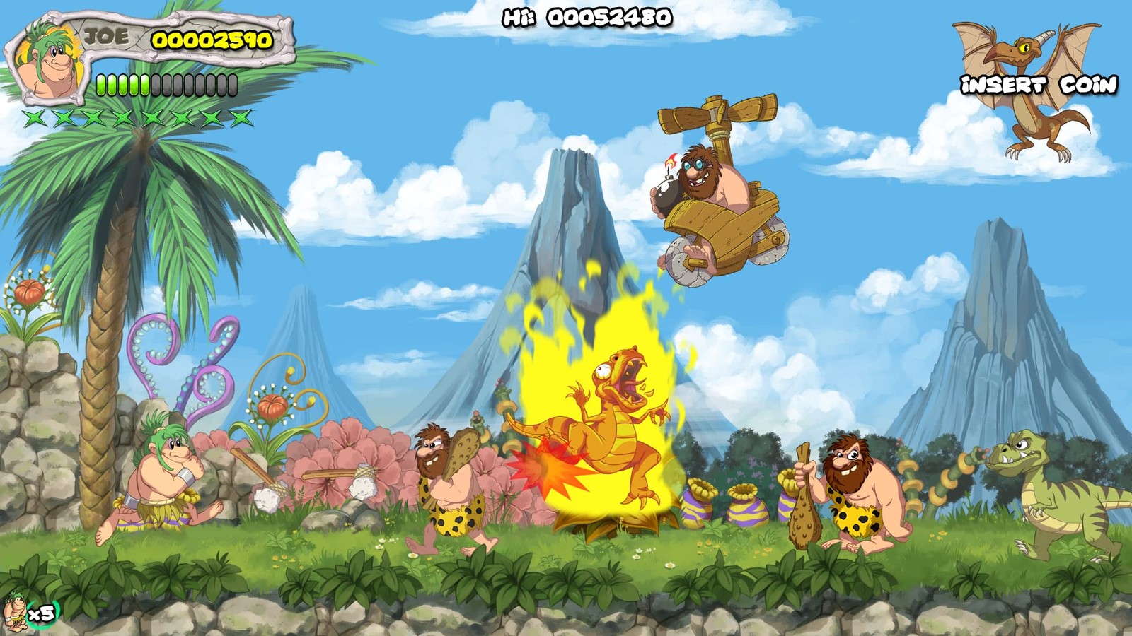 New Joe and Mac: Caveman Ninja T-Rex Edition – Nintendo Switch