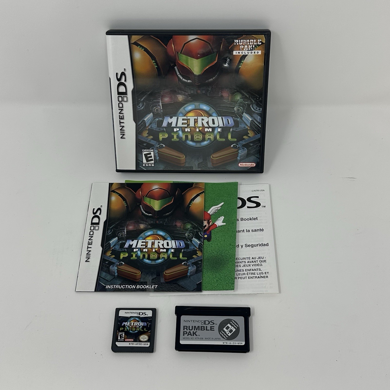 Metroid Prime: Pinball Complete W/ Rumblepack !(Nintendo DS, 2005)