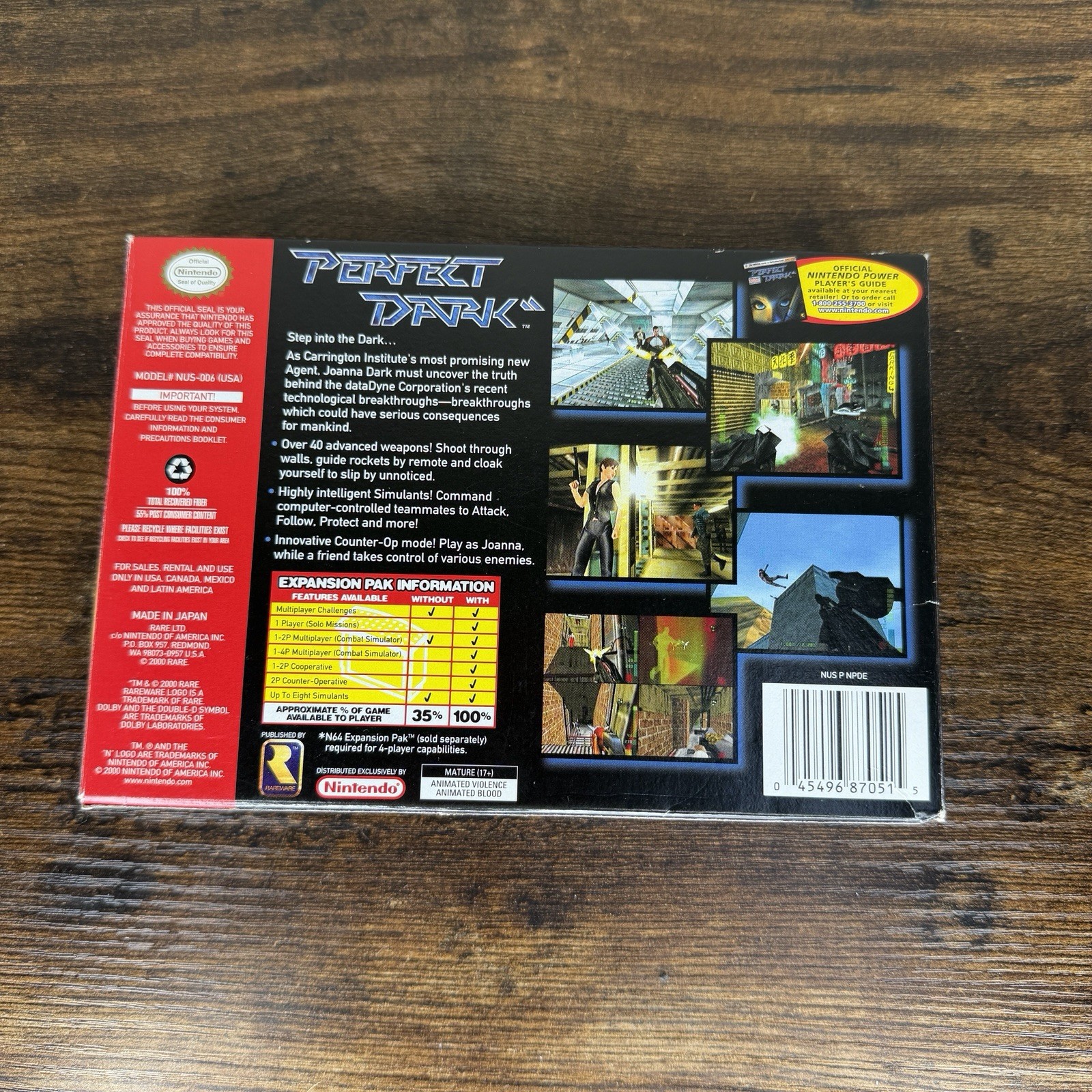 Perfect Dark (Nintendo 64, 2000) N64 Complete w/ Manual