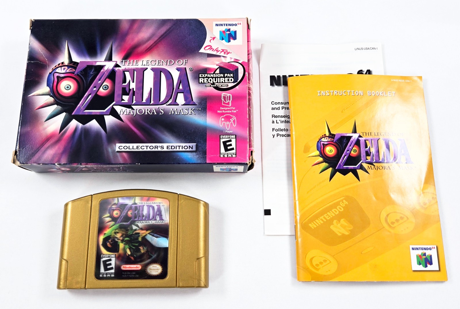 LEGEND OF ZELDA MAJORA’S MASK COLLECTOR’S EDITION COMPLETE CIB 2000 Nintendo N64