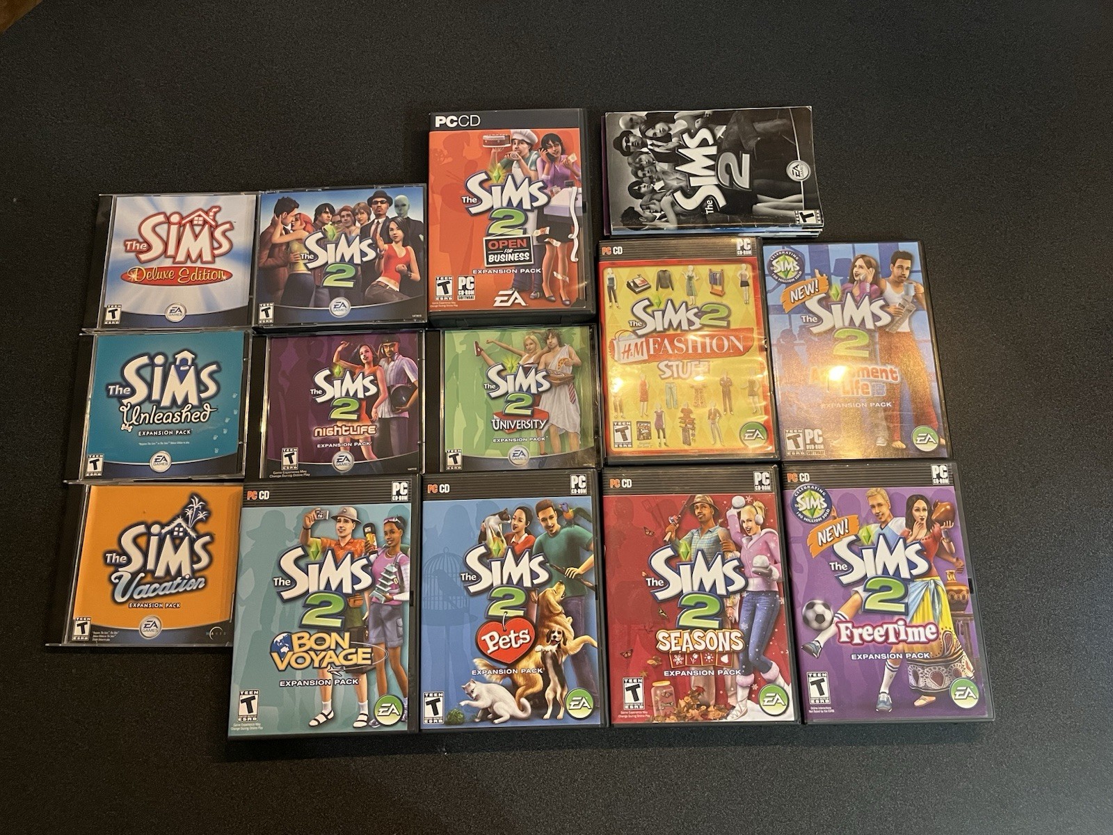 Sims 1 & 2 PC Lot with Expansion Packs