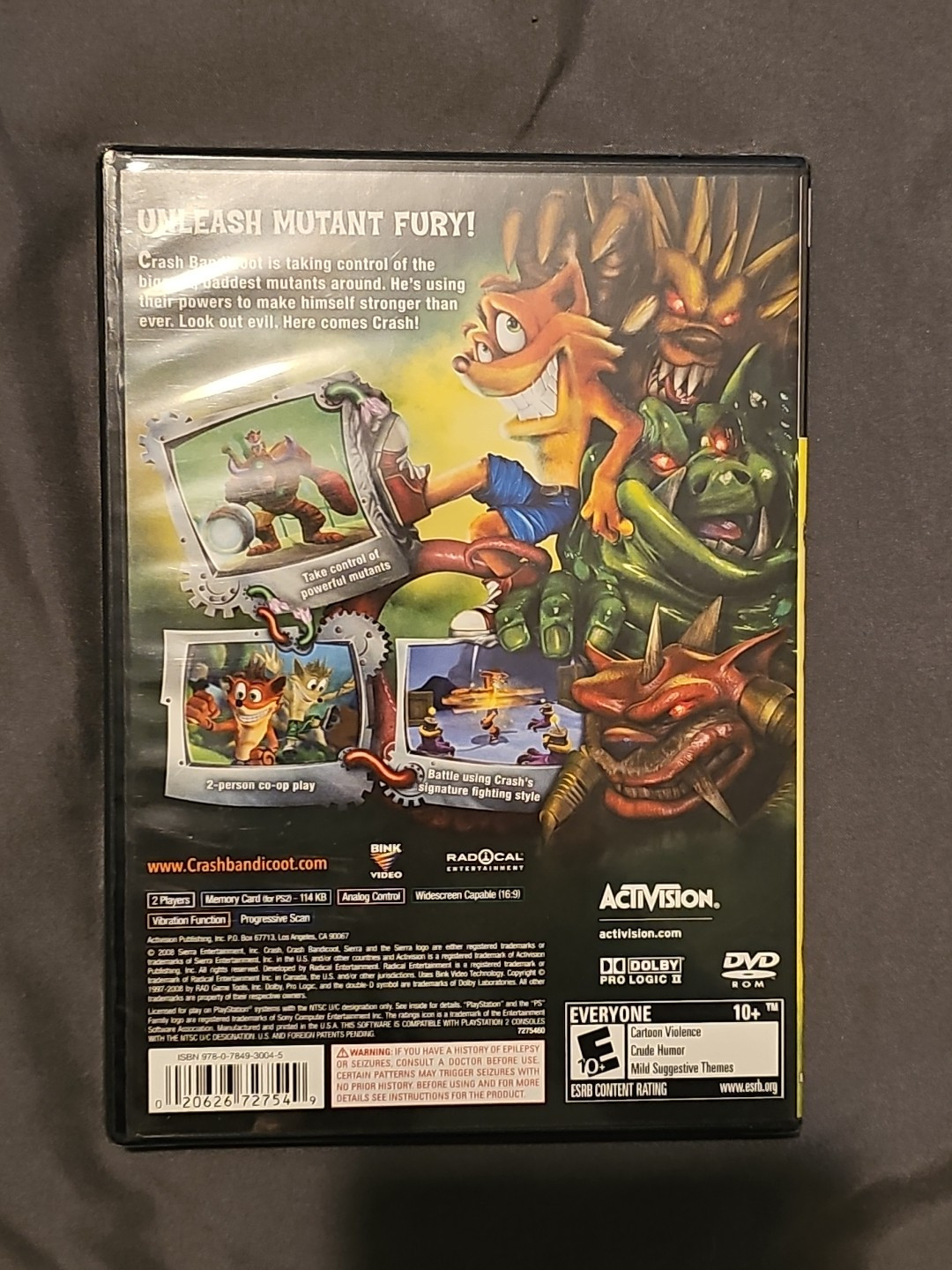 PS2 Crash: Mind Over Mutant Sony PlayStation 2 Brand New Sealed Mint