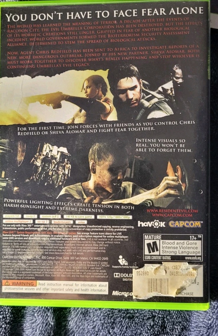 Fallout 3 & Fallout New Vegas, Assassin Creed 2 Resident Evil 5, Xbox 360 Lot