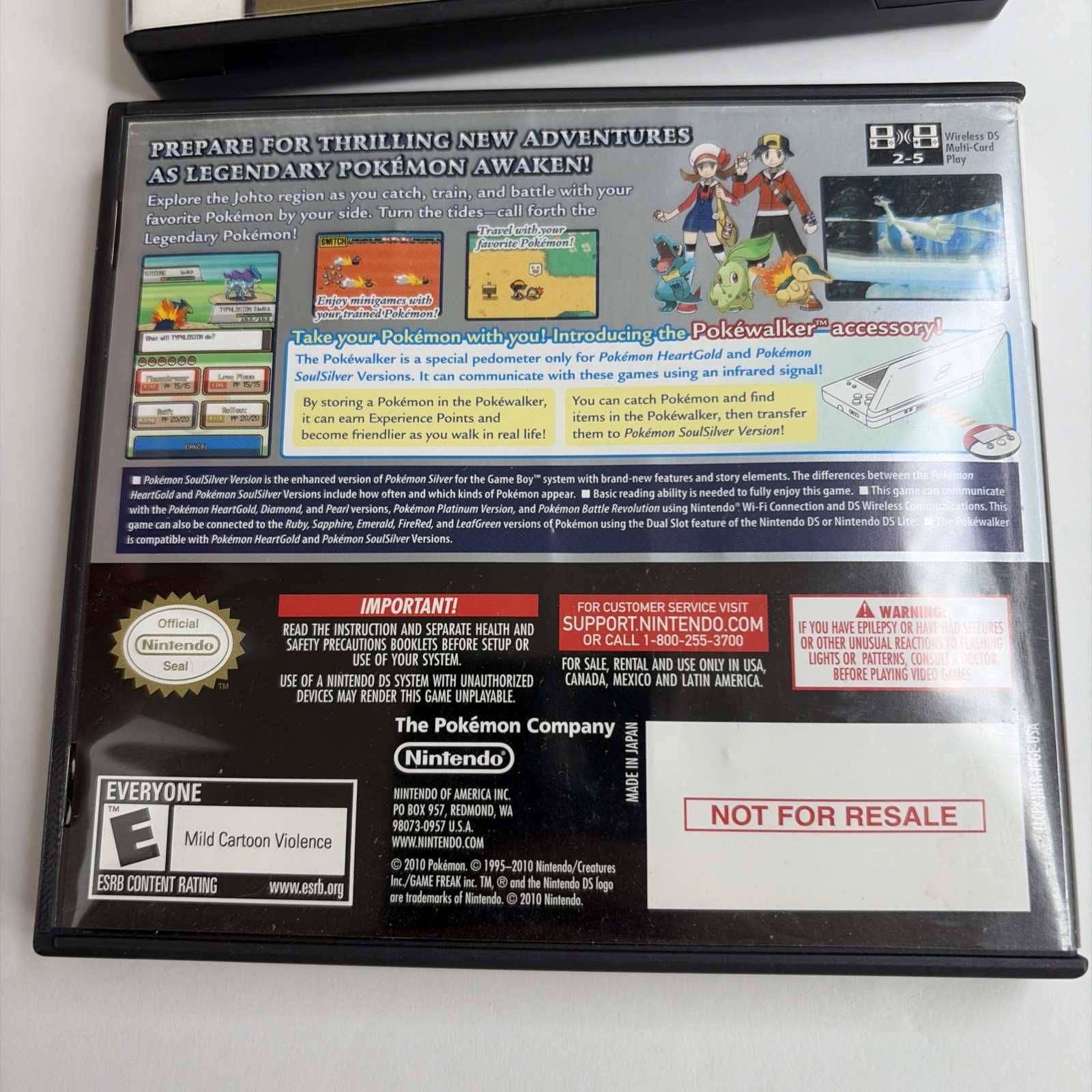 Pokemon: SoulSilver + HeartGold Nintendo DS LOT Authentic In Original Box