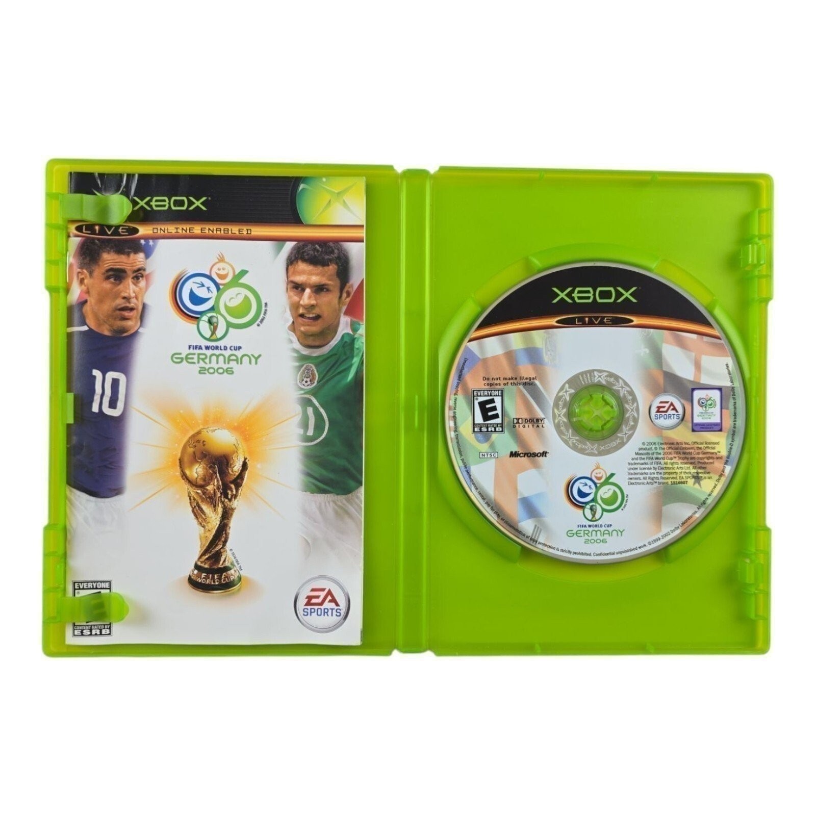 NFL Football, MVP Baseball 2003, NHL 2K5, FIFA World Cup Germany 2006 Game Lot 4