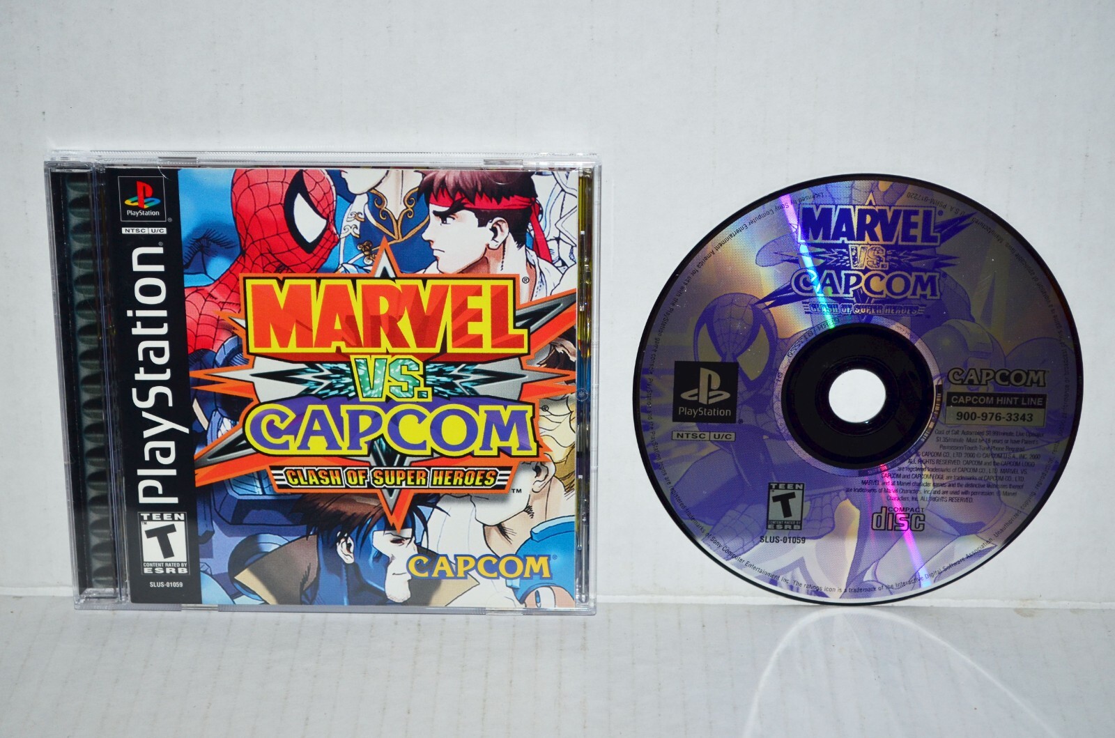Marvel vs Capcom Clash of Super Heroes (Sony PlayStation 1) PS1 PSOne 2 3 MINT🔥
