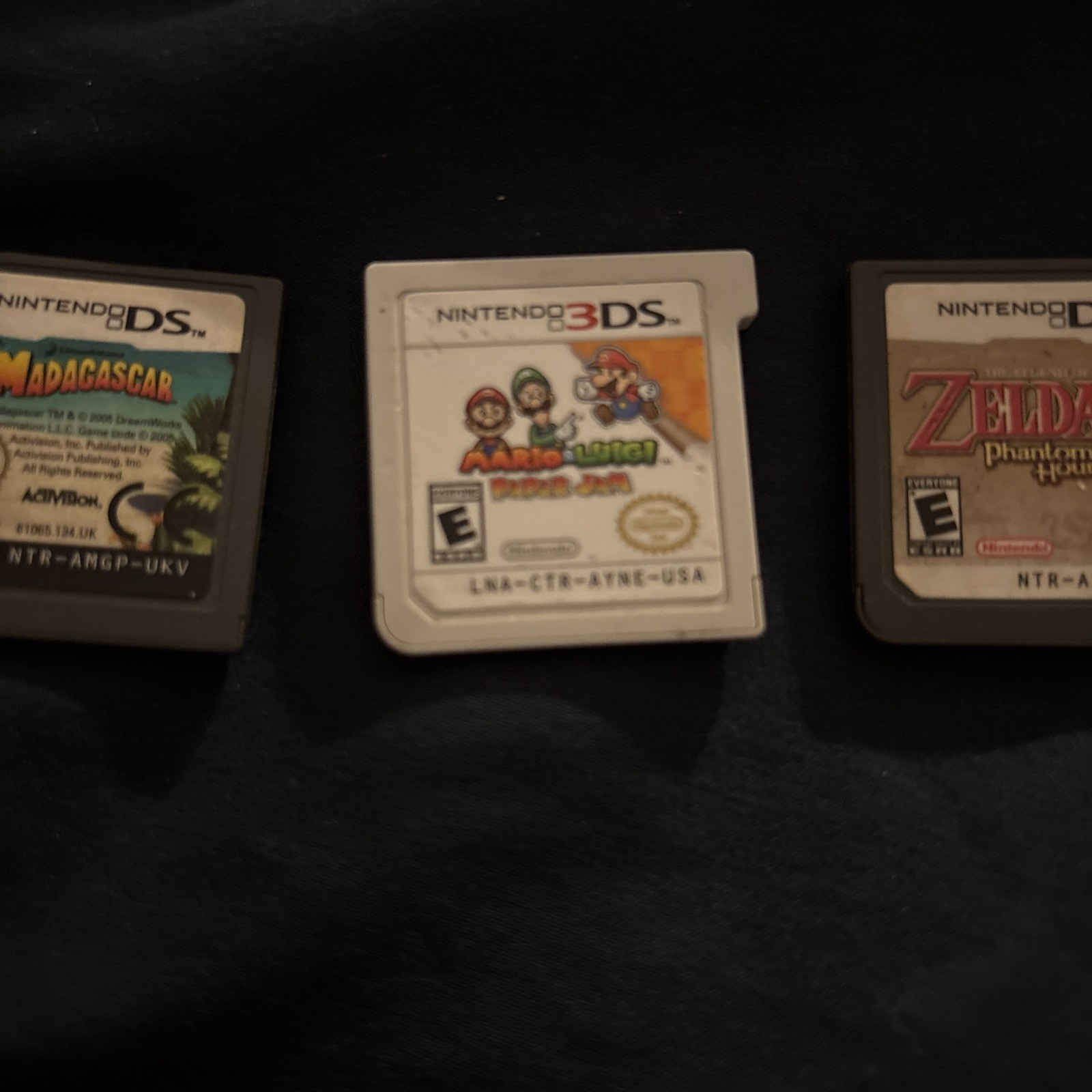 Lot Of 4 DS/3DS Games ; Nintendogs + Cats, Madagascar, Mario&Luigi, Zelda