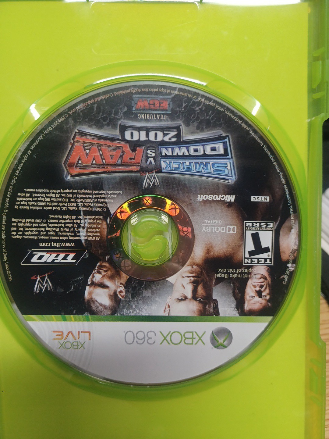 WWE SMACKDOWN VS RAW 2010 (MICROSOFT XBOX 360) COMPLETE W/ Manual – Tested