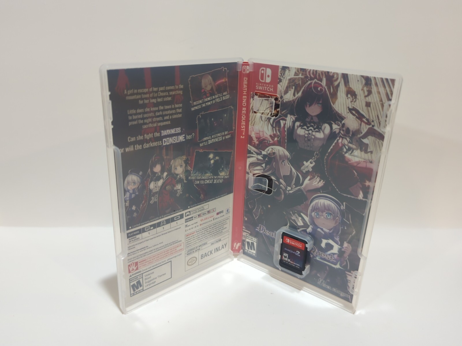 Death end re;Quest 2 – Nintendo Switch – Game, and case.