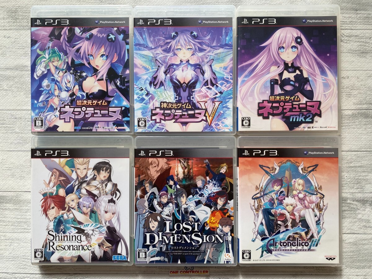 SONY PS3 Hyperdimension Neptunia Shining Resonance Lost Dimension Ar Tonelico 3