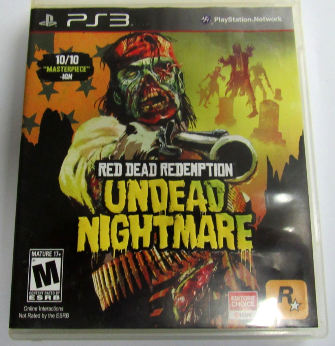 Red Dead Redemption: Undead Nightmare (Sony PlayStation 3, 2010) W/ book-No Map