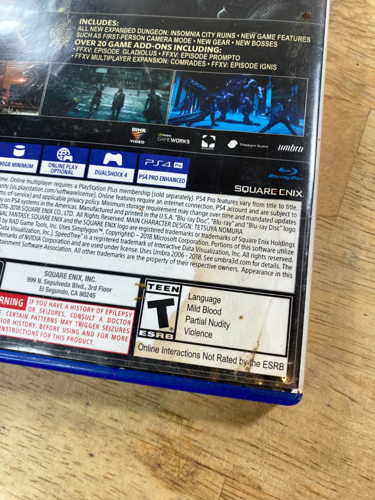 Final Fantasy XV: Royal Edition (Sony PlayStation 4, 2018) – Tested