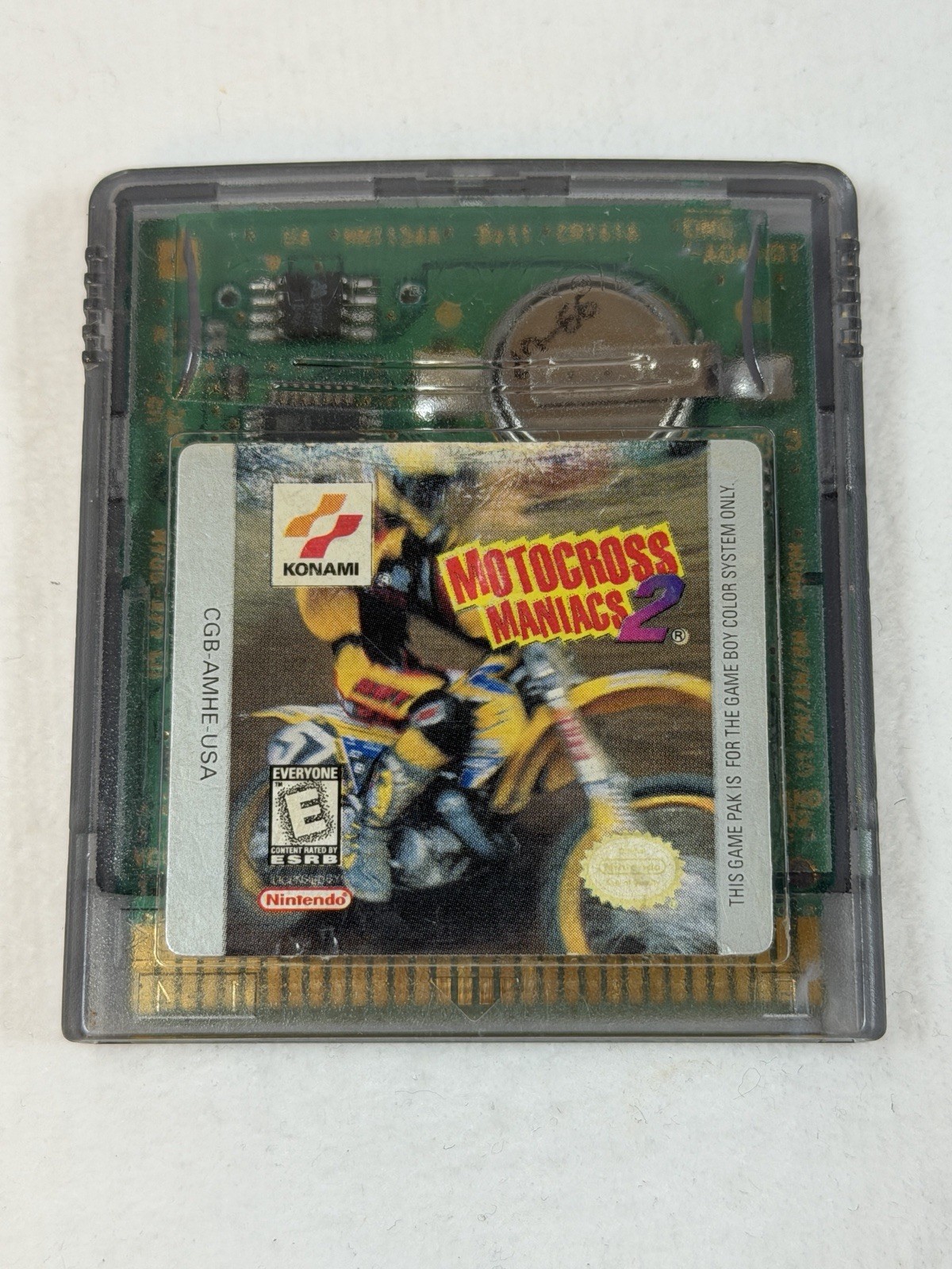 Motocross Maniacs 2 (GameBoy Color, 1999) – Tested & Working!