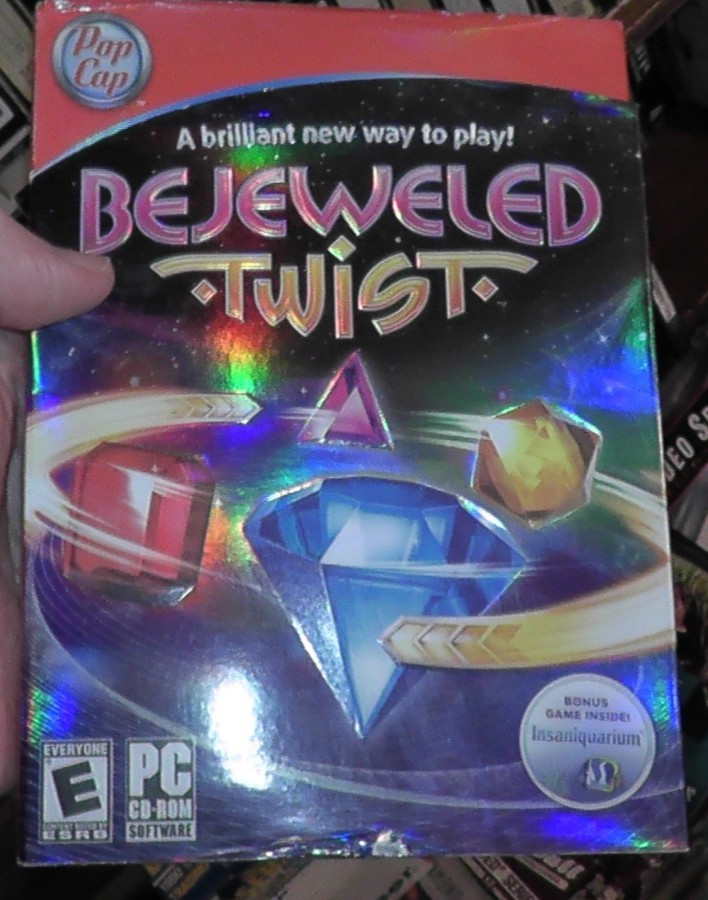 pc cd rom game bejeweled twist pop cap