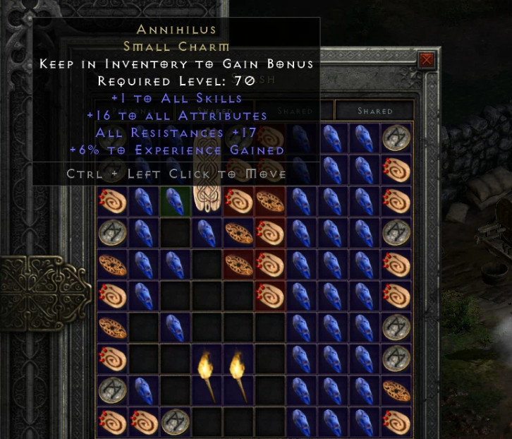 Diablo 2 D2R – Anni Charm (Annihilus) – PC Xbox Non Ladder Softcore
