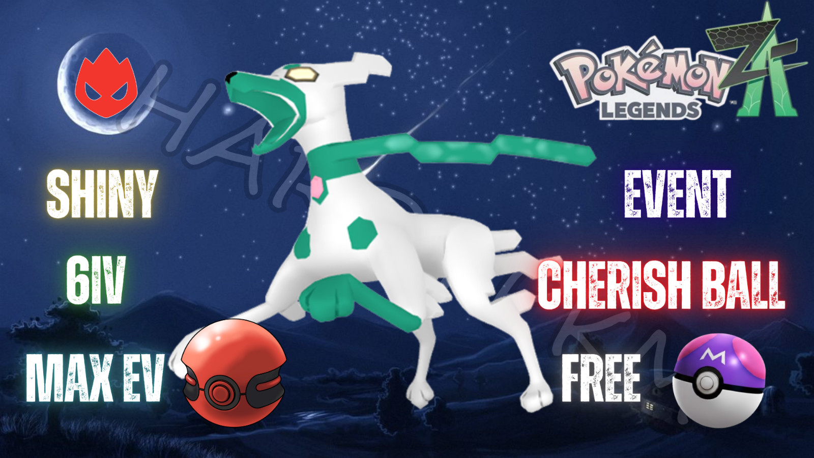 ✨SHINY ALPHA ZYGARDE EVENT✨MAX 6IV EV⭐POKEMON LEGENDS ZA