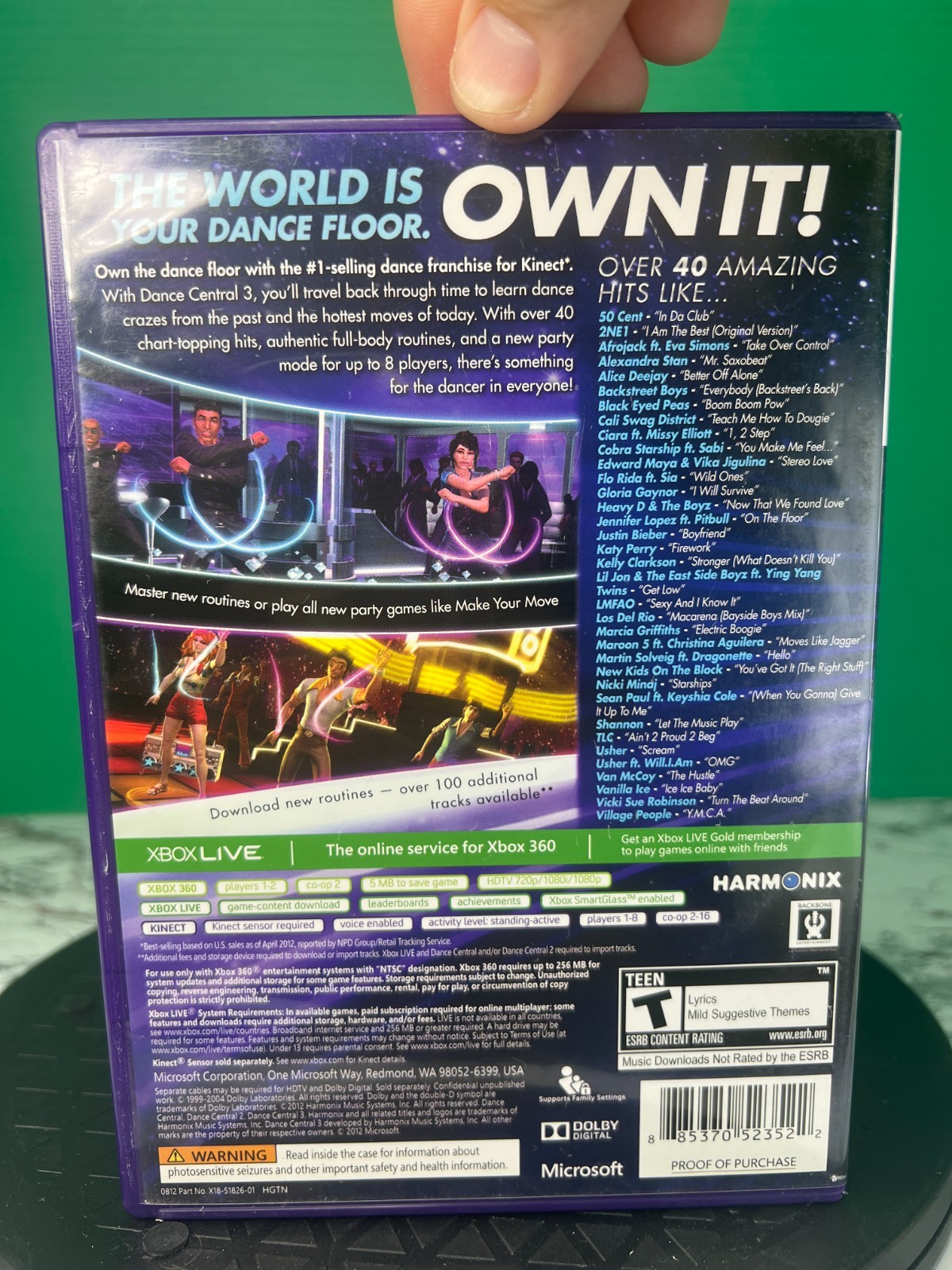 Dance Central 3 Xbox 360 Kinect Game Harmonix Walmart Bonus Tracks
