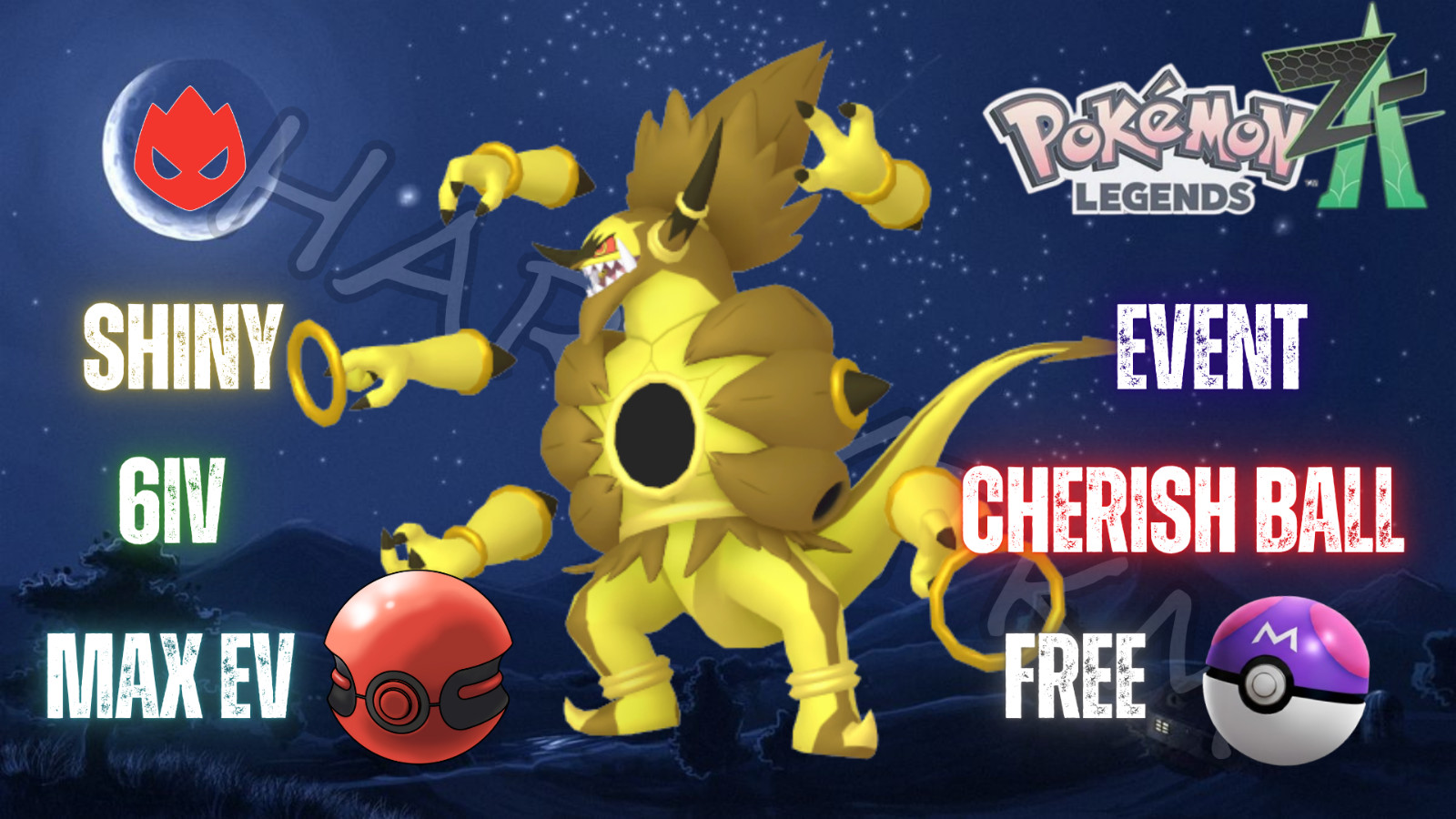 ✨SHINY ALPHA HOOPA UNBOUND FORM EVENT✨MAX 6IV EV⭐POKEMON LEGENDS ZA