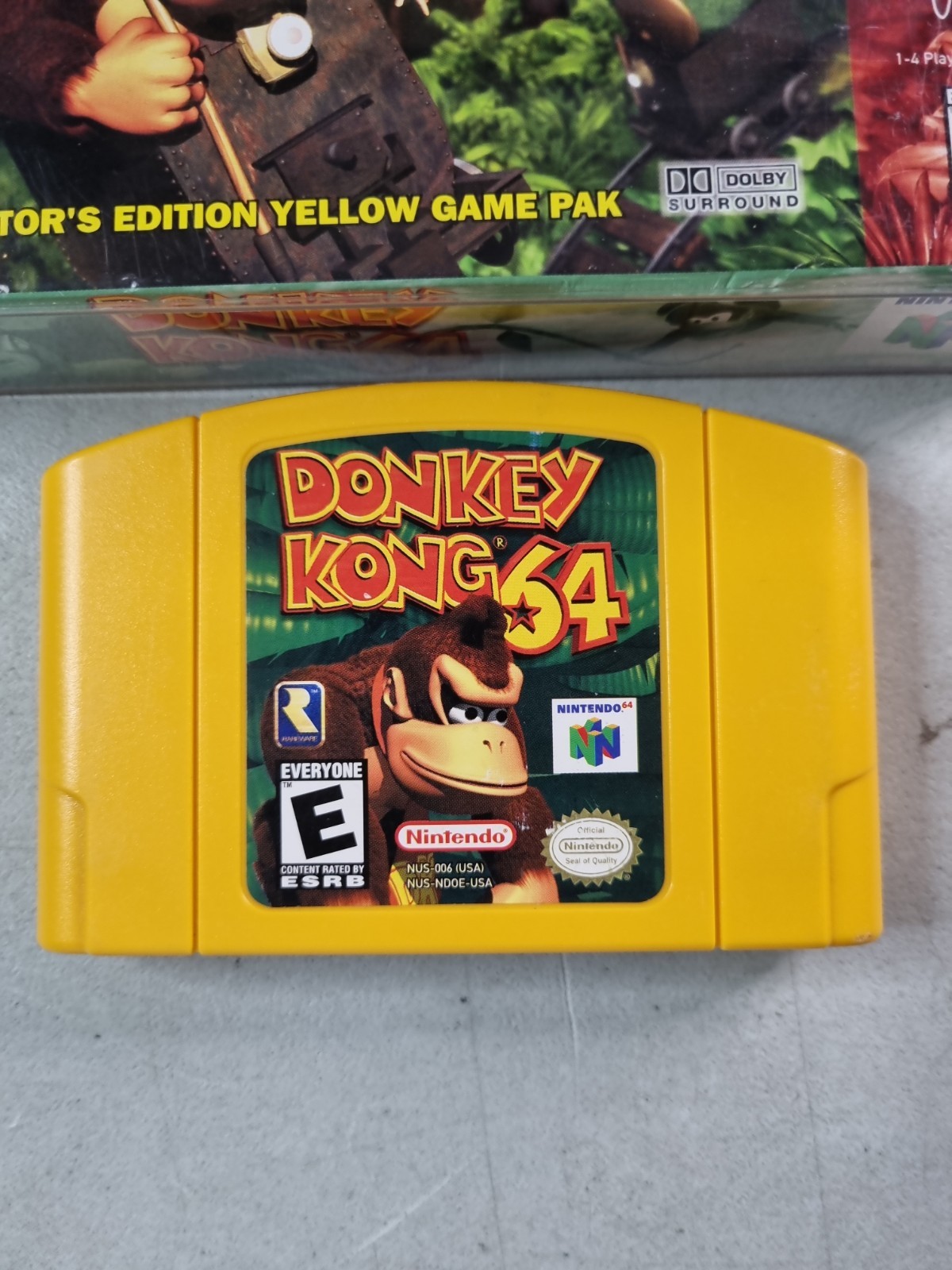 Donkey Kong 64 (Nintendo 64 1999) Complete CIB NO expansion pak – w/ Manual