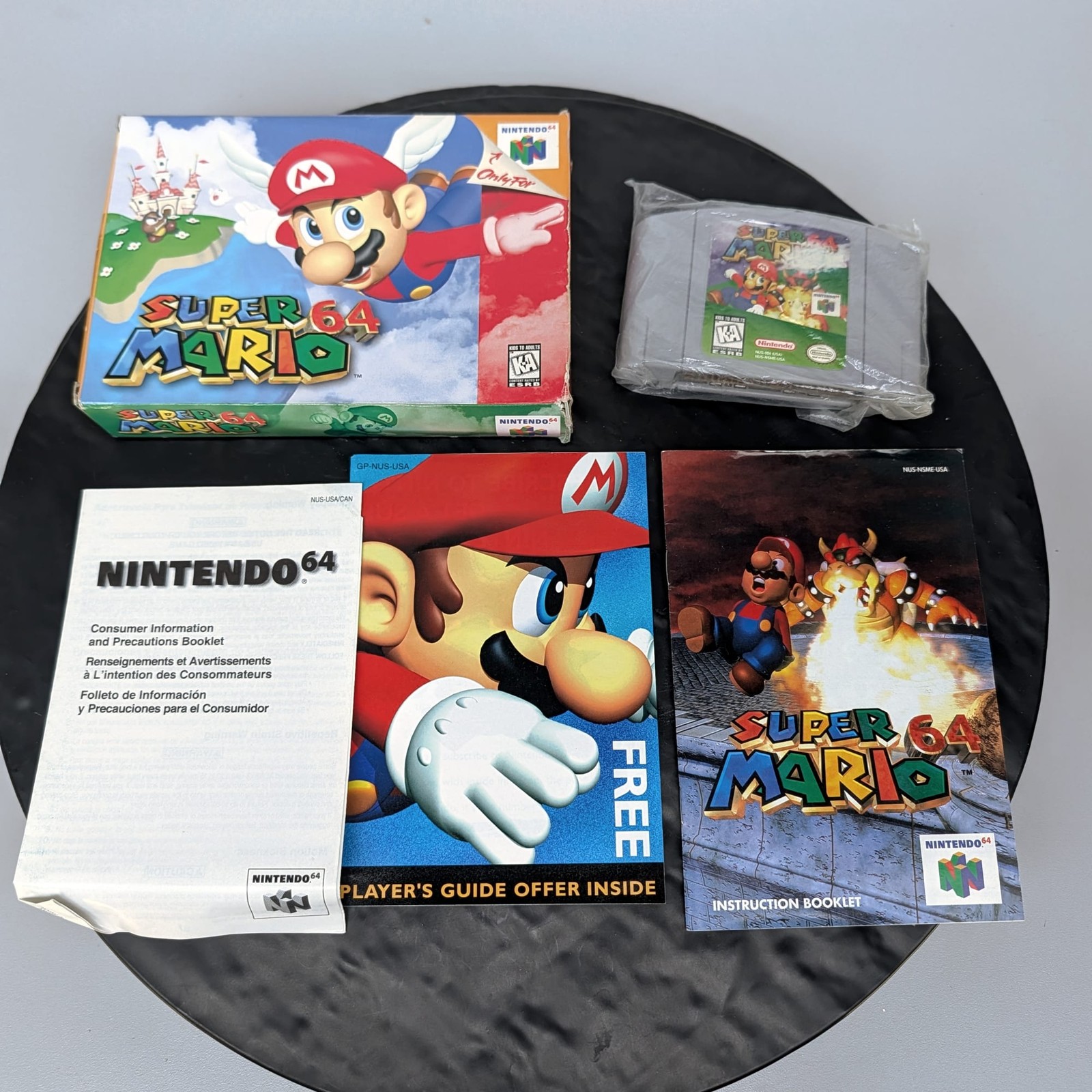 Super Mario 64 Nintendo 64 N64 Complete CIB Box+Game+Manual+Inserts USA ð